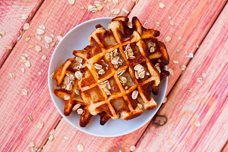 Haferflocken-Waffeln