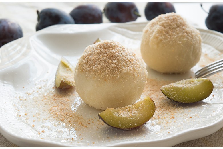 Vegane Pflaumenknödel