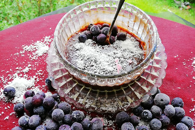 Blaubeer-Kokos-Gelee