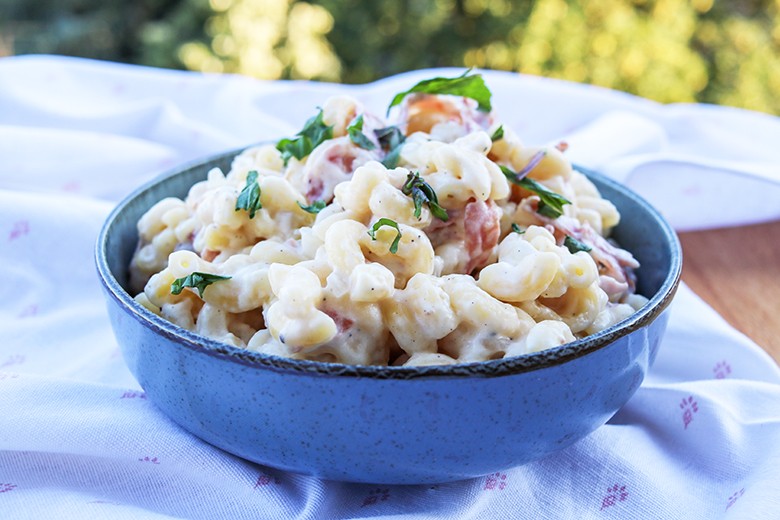 Pasta mit Salami