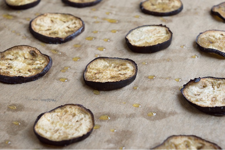 Würzige Auberginen-Chips