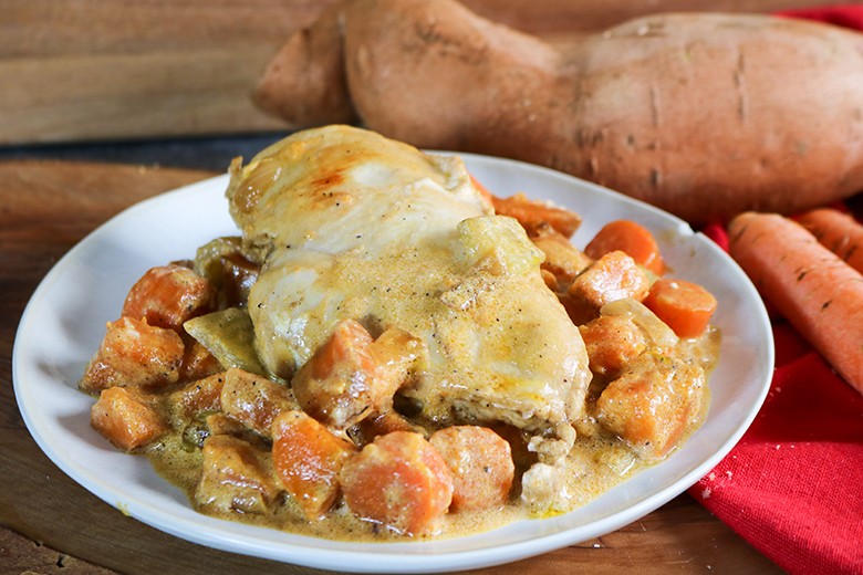 Hähnchen-Ragout mit Gemüse