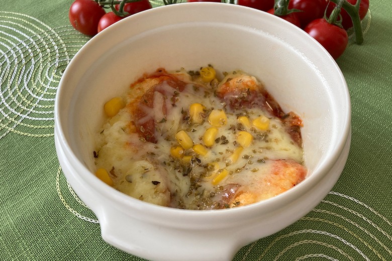 Tassenpizza aus der Mikrowelle