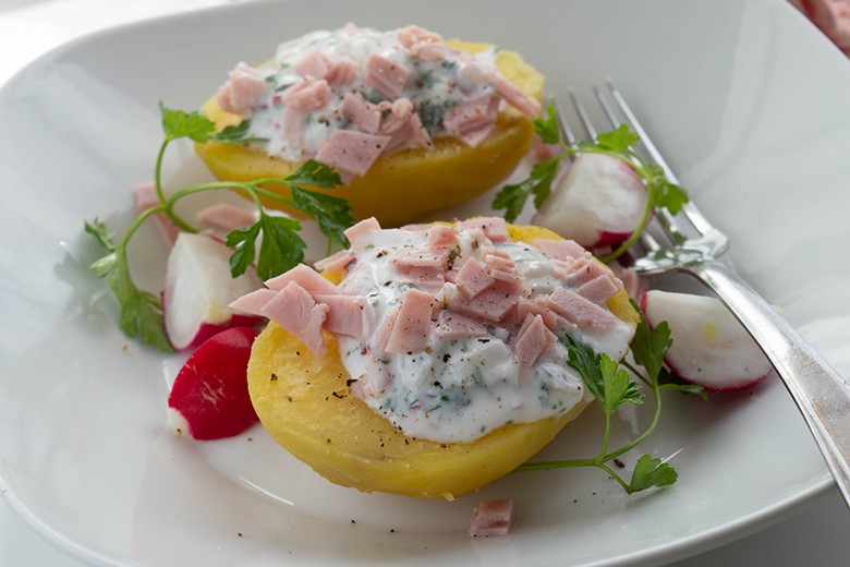 Pellkartoffeln mit Quark