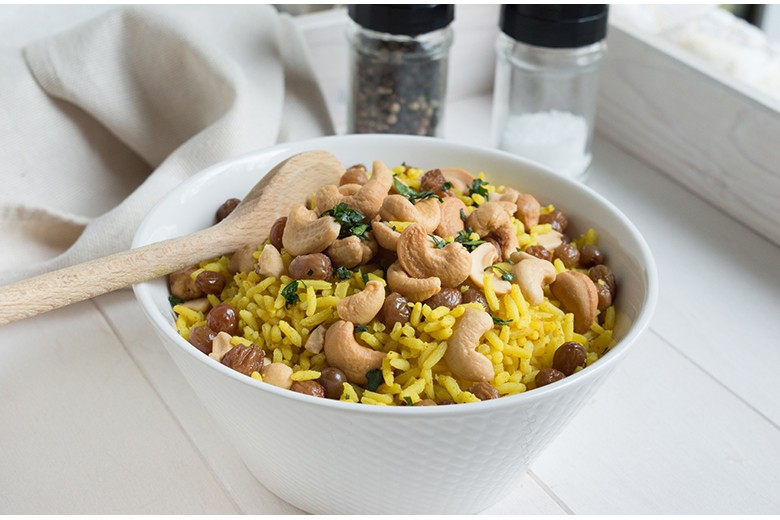 Curryreis mit Sultaninen