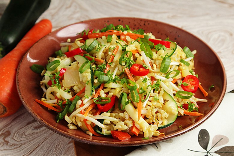 Curryreis mit Gemüse