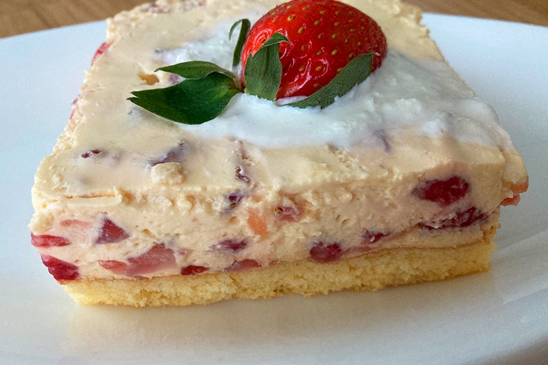 Erdbeerschnitte vom Blech