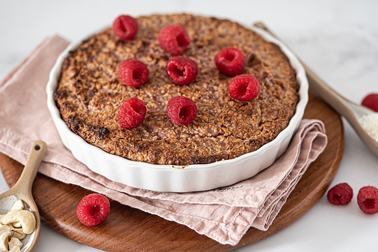 Himbeer-Kokos-Käsekuchen