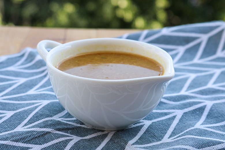 Vinaigrette mit Orange und Senf