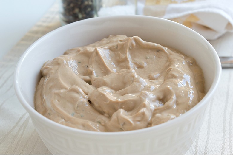 Hummus mit Frischkäse