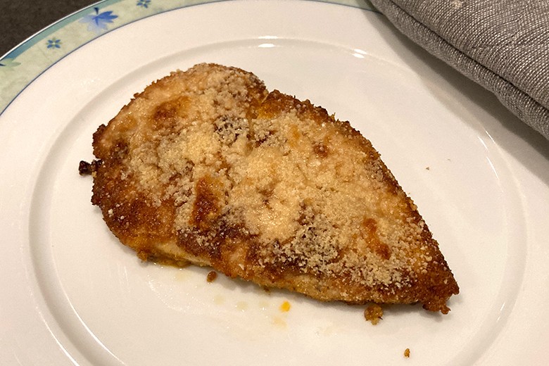 Überbackene Putenschnitzel
