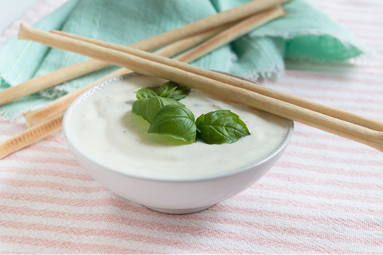 Ziegenkäsecreme mit Zwiebeln