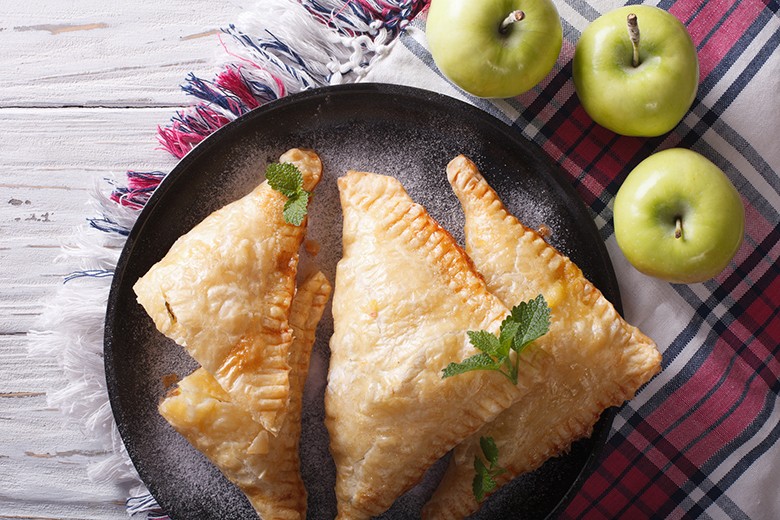 Frittierte Apfeltaschen