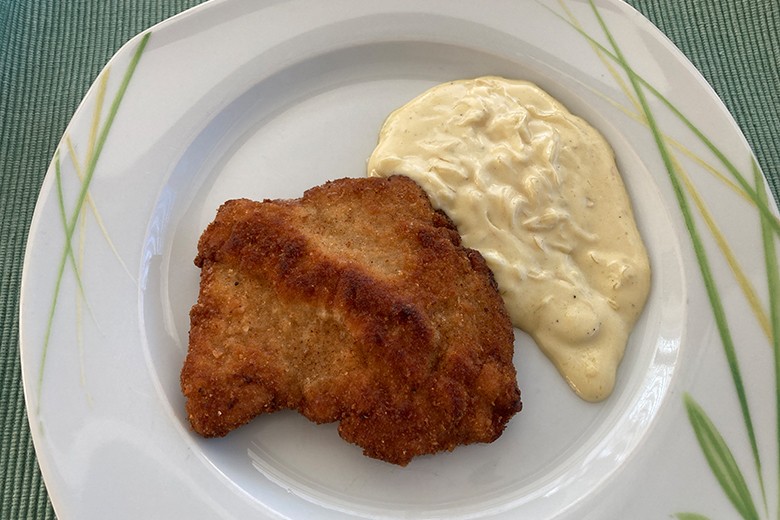 Zwiebel-Sahne-Schnitzel