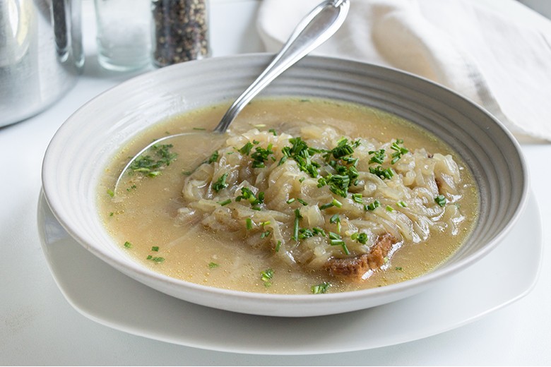 Cremige Zwiebelsuppe