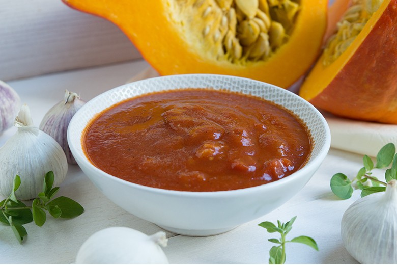Tomatenketchup mit Kürbis
