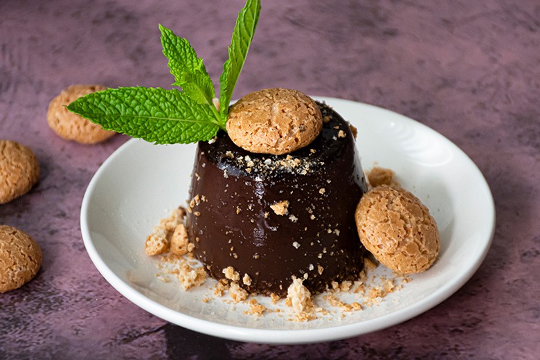 Pudding mit Amarettini