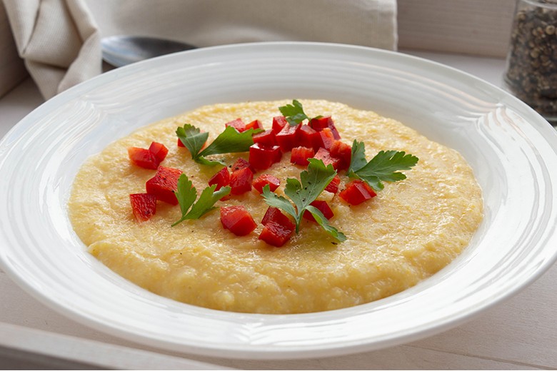 Maissuppe mit Paprika