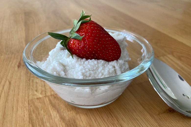 Vegane Schlagsahne aus Kokosmilch