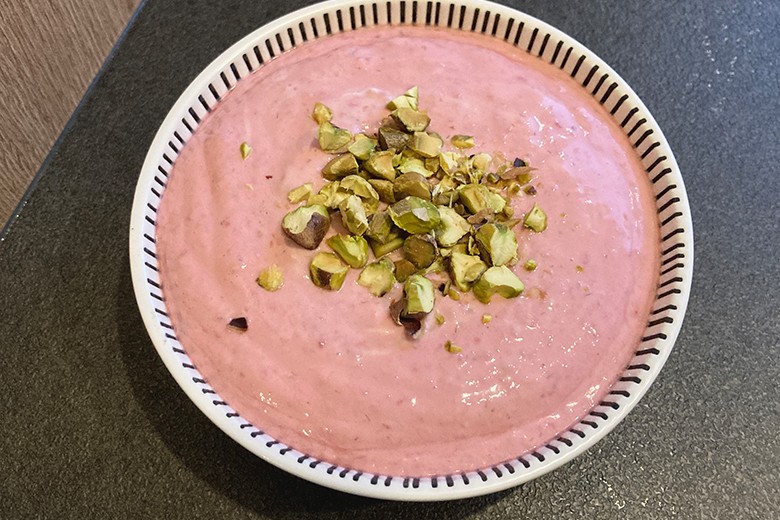 Himbeer-Pistazien-Joghurt