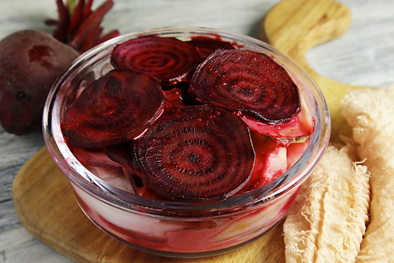 Kartoffel-Rote Bete-Gratin