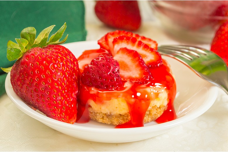 Cheesecake Muffins mit Keksboden