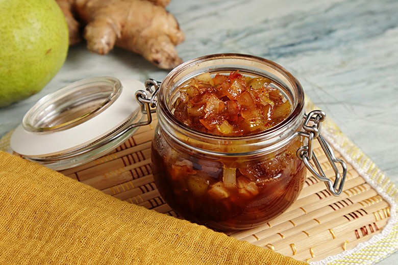 Birnen-Chutney mit Ingwer