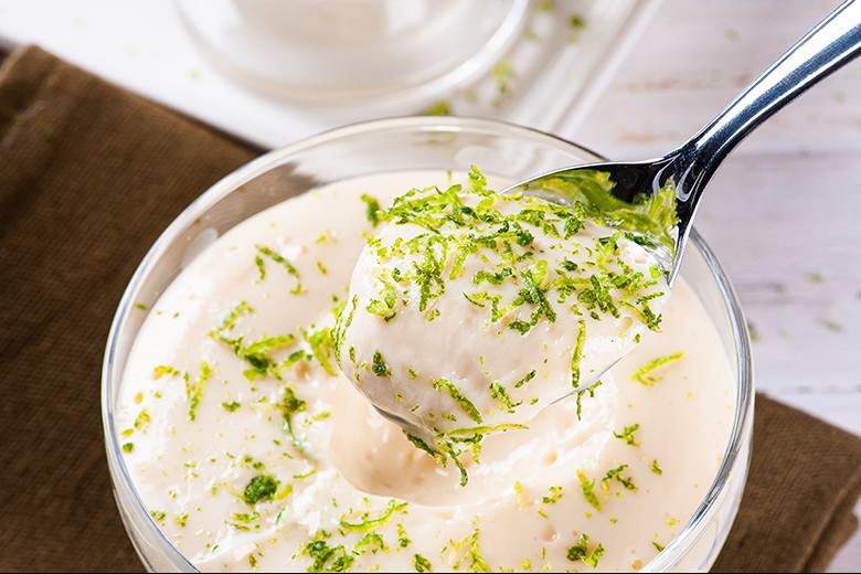 Limetten-Mousse mit Mascarpone