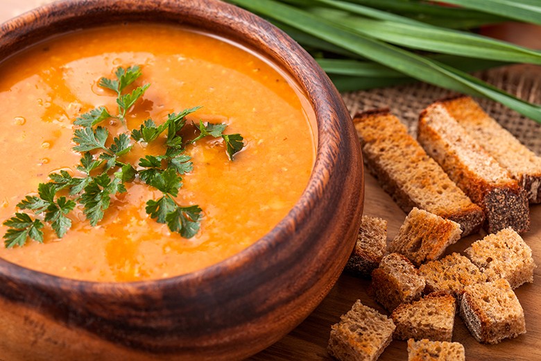 Möhren-Linsen-Suppe