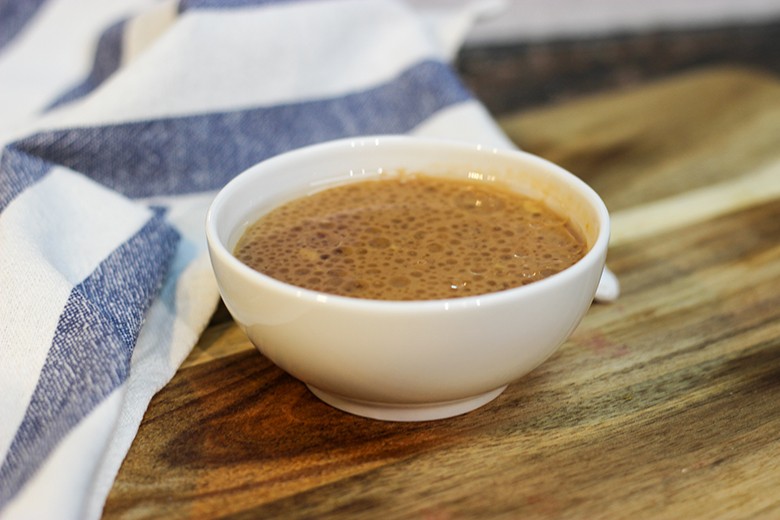 Vegane Vinaigrette mit Himbeere