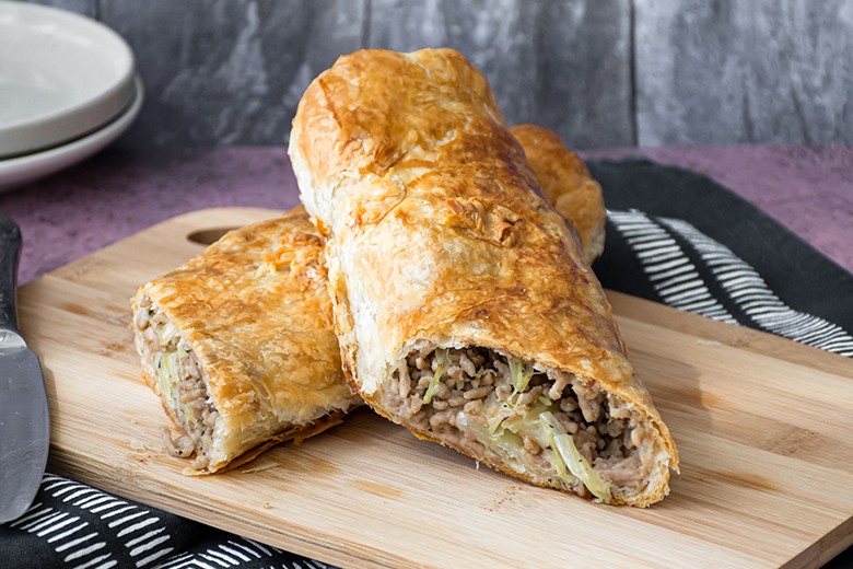 Wirsingstrudel mit Hackfleisch