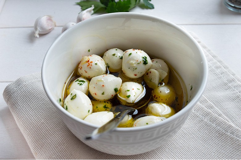 Mozzarella in Olivenöl