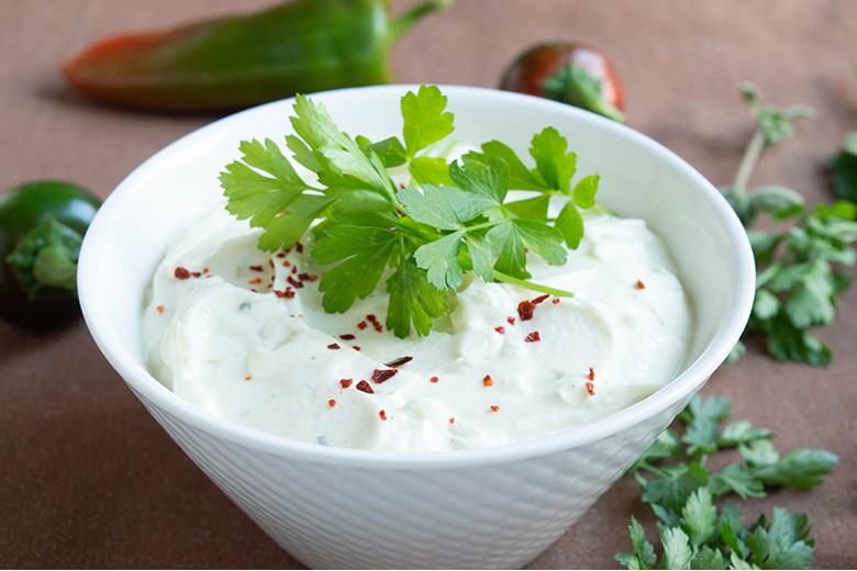 Koriander-Minz-Dip