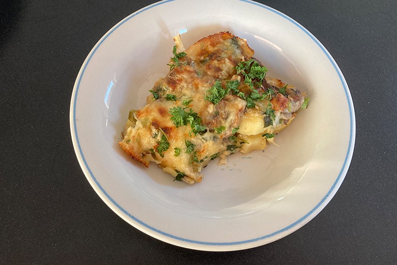 Gnocchiauflauf mit Pilzen