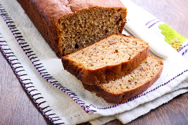 Einfacher Haselnusskuchen mit Banane