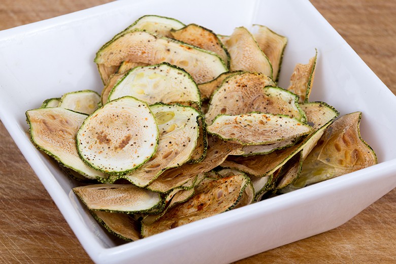 Schnelle Zucchinichips