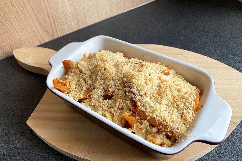 Nudeln mit Knusperstreusel