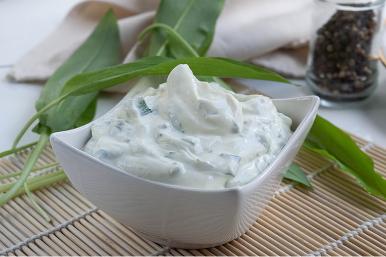 Bärlauch-Frischkäse-Dip