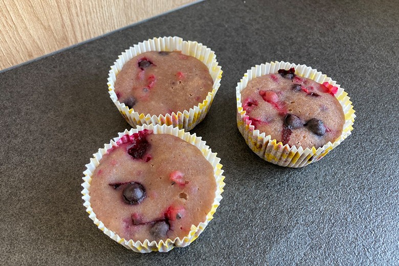 Zuckerfreie Beerenmuffins