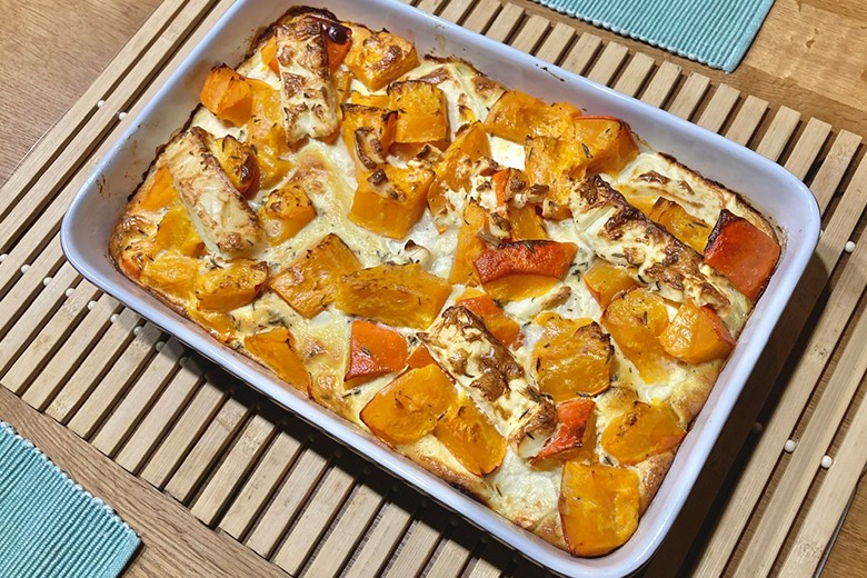 Kürbisauflauf vegetarisch