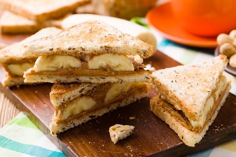 Schoko-Banane-Sandwiches