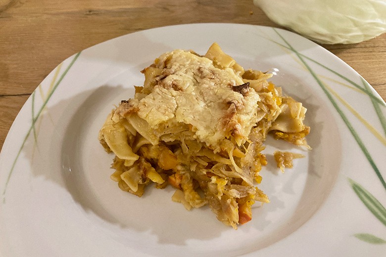 Kraut-Nudel-Auflauf
