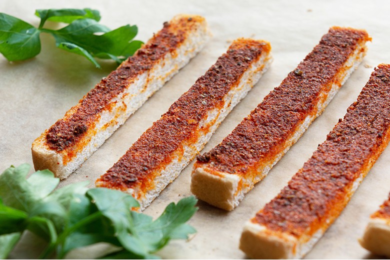 Weißbrot-Pommes