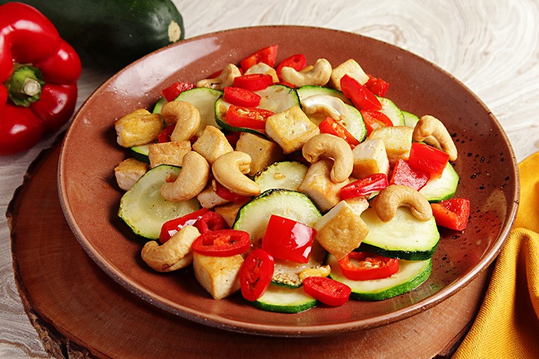 Zucchini-Tofu-Pfanne