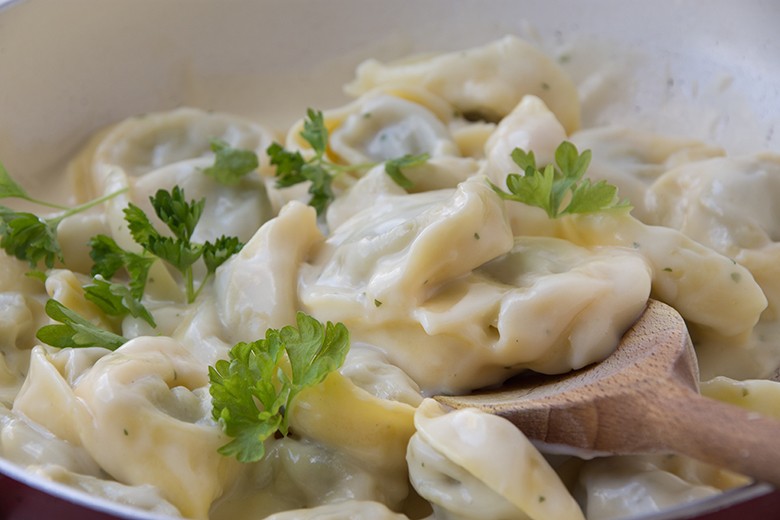 Tortellini in Sahnesauce