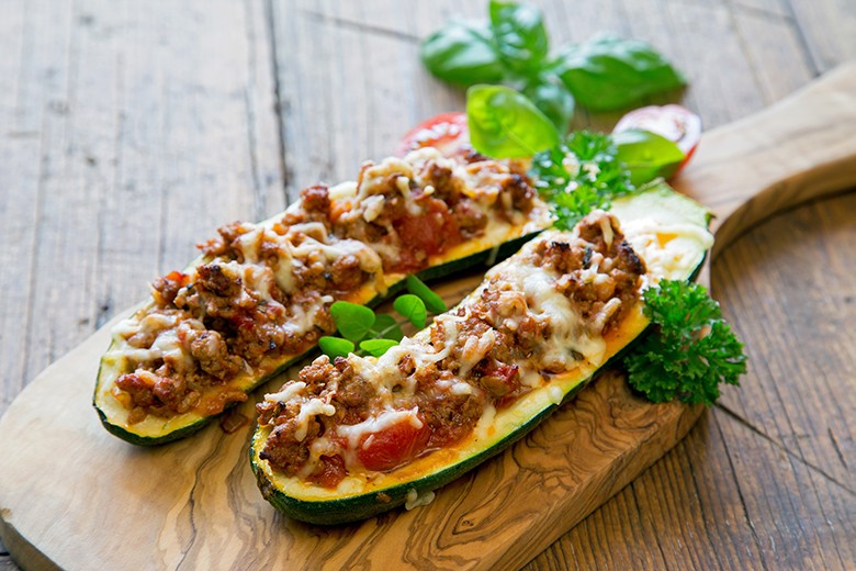 Überbackene Zucchini mediterran