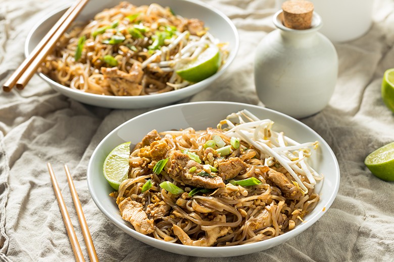 Pad Thai mit Hühnerfleisch