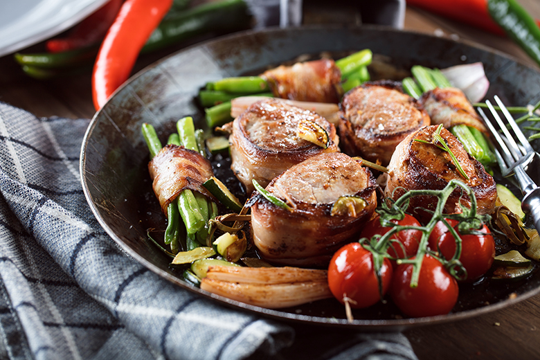 Schweinemedaillons im Speckmantel