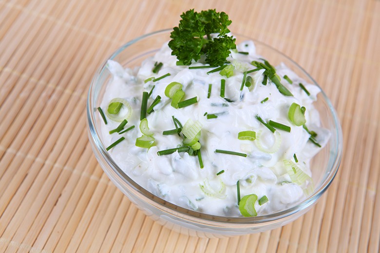 Kartoffelcreme mit Crème fraîche