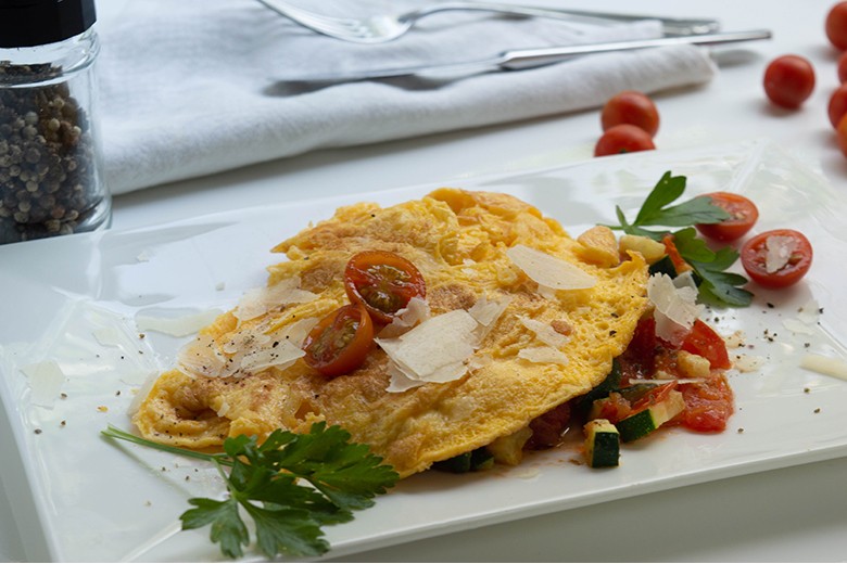 Omelett mit Zucchini